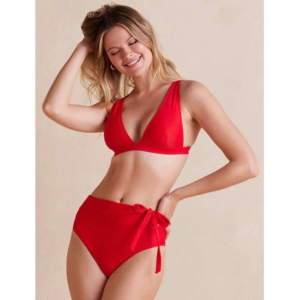 Summersalt The Side-Tie High Leg High Rise Bottoms